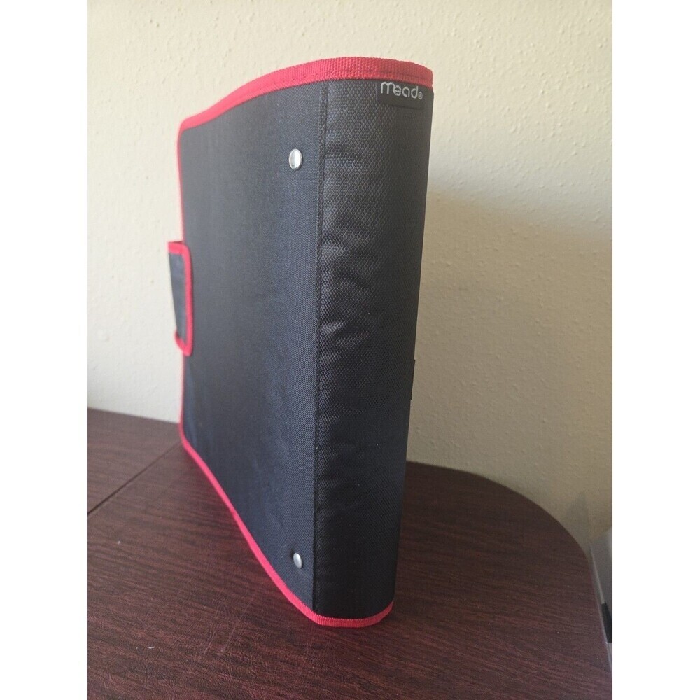 Mead Five Star 2" Binder 580 Sheet Capacity Exterior Expanding File Black Red - Picture 10 of 11